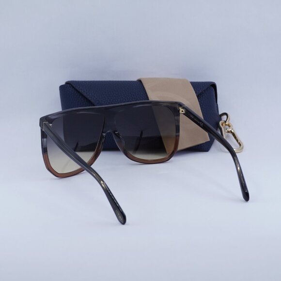 Loewe LW40001F 20B Filipa Square Sunglasses – Transparent Grey\\Gradient Smoke